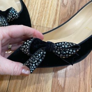 Christian Louboutin Madame Menule Velvet Heels